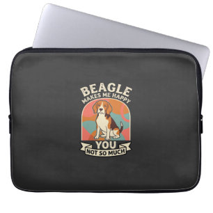 Housse Pour Ordinateur Portable Beagle Me Rend Heureux Vous Pas Tellement Chien