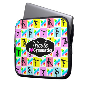HOUSSE POUR ORDINATEUR PORTABLE BEAU GYMNASTIQUE BUTTERFLY DESIGN