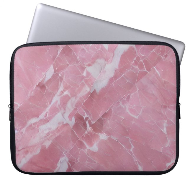 Housse Pour Ordinateur Portable Beau marbre rose (Devant)
