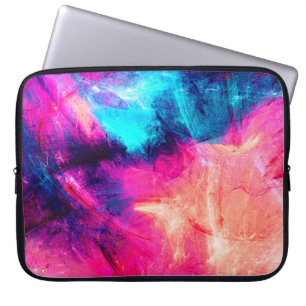 Housse Pour Ordinateur Portable Beau motif futuriste multicolore froid. Abst