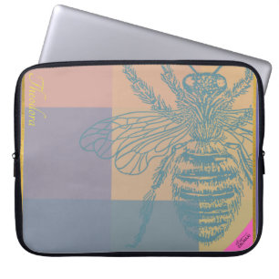 Housse Pour Ordinateur Portable Bee dorée moderne