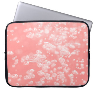 Housse Pour Ordinateur Portable Belle bulle d'air bokeh passe rose clair abstrait