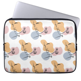Housse Pour Ordinateur Portable belle femme line art
