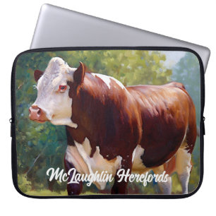 Housse Pour Ordinateur Portable Belle Hereford Bull