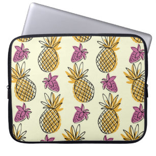 Housse Pour Ordinateur Portable Belle patte d'illustration d'ananas et de fraises