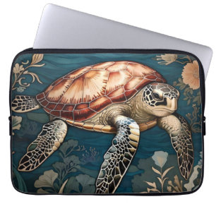 Housse Pour Ordinateur Portable Belle tortue sous-marine