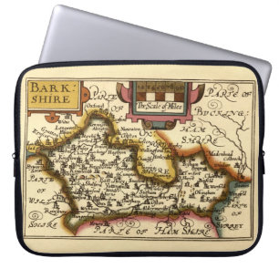 Housse Pour Ordinateur Portable Berkshire Barkshire Comté Angleterre Carte Antiqua