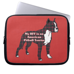 Housse Pour Ordinateur Portable BFF American Pitbull Terrier
