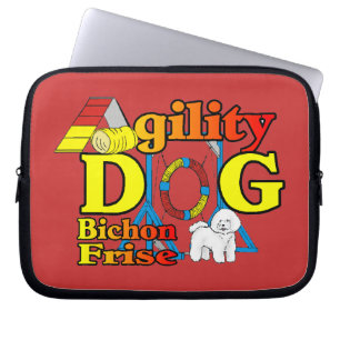 Housse Pour Ordinateur Portable Bichon Frise Agilité