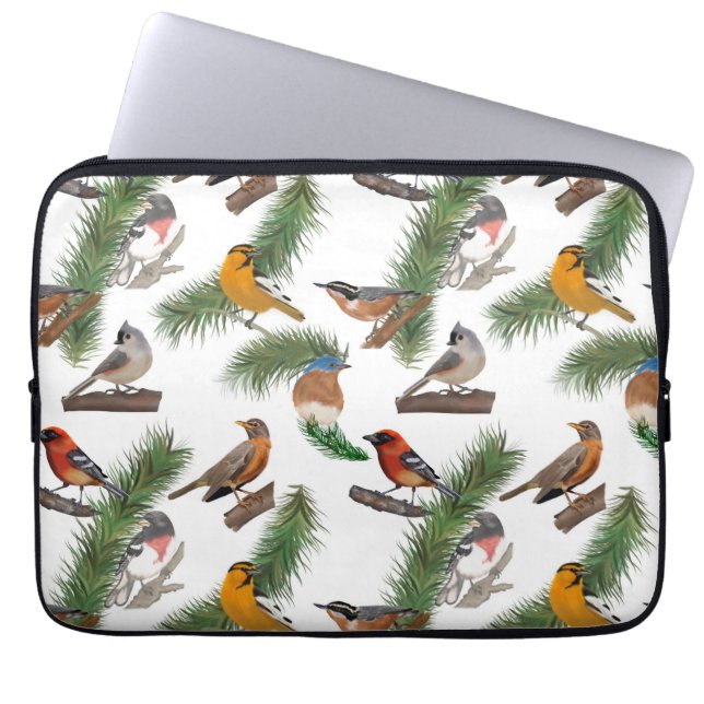 Housse Pour Ordinateur Portable Birds of New England Computer Sleeve (Devant)