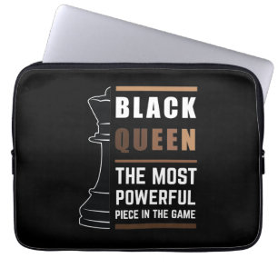 Housse Pour Ordinateur Portable Black Queen The Most Powerful Piece In The Game