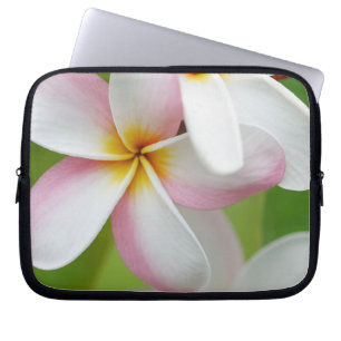 Housse Pour Ordinateur Portable Blanc customisé par fleur d'Hawaï de Frangipani