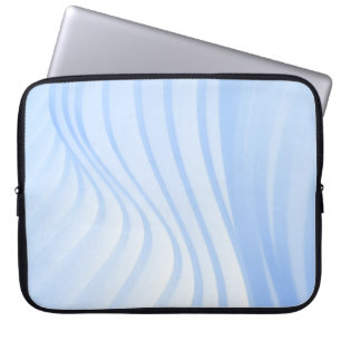Housse Pour Ordinateur Portable Bleu et blanc rayé