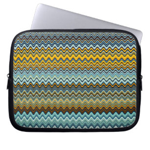 Housse Pour Ordinateur Portable Bleu et Jaune