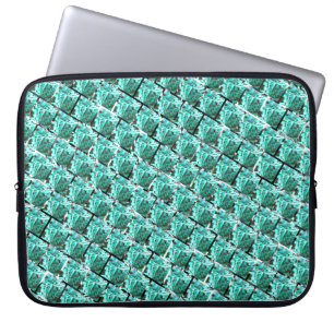 Housse Pour Ordinateur Portable Bleu, micro cristallin cubes ou effet brique?