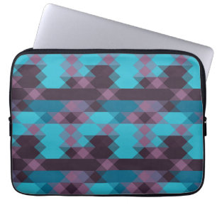 Housse Pour Ordinateur Portable bleu paon, violet, bleu topaze et tonnerre