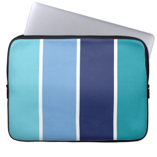 Housse Pour Ordinateur Portable Bleu rayé