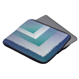 Housse Pour Ordinateur Portable bleu turquoise gris ex pastel