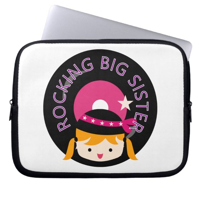 Housse Pour Ordinateur Portable Blond Rocking Big Sister (Devant)