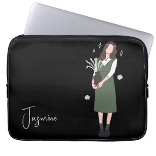 Housse Pour Ordinateur Portable Blossom verdoyant personnalisable