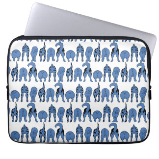 Housse Pour Ordinateur Portable Blue Dog Butts Pattern