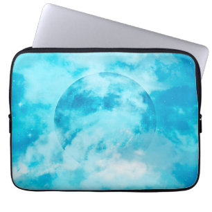 HOUSSE POUR ORDINATEUR PORTABLE BLUE MOON ARTISTIQUE NIGHT SKI