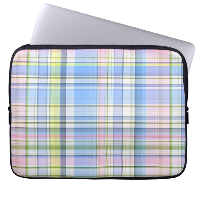 Housse Pour Ordinateur Portable Blue Pink Yellow (Devant)