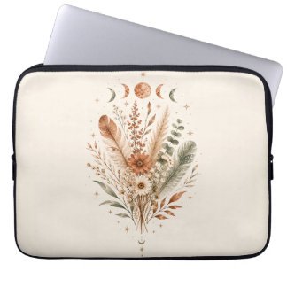 Housse pour ordinateur portable Boho Botanical Moo