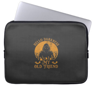 Housse Pour Ordinateur Portable Bonjour obscurité vieil ami Reaper Lune Orange Tom