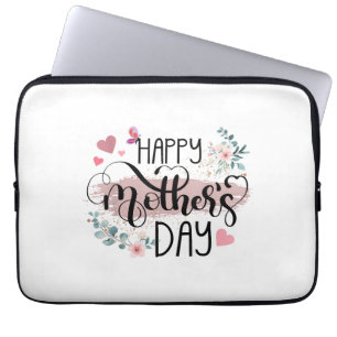 Housse Pour Ordinateur Portable Bonne fête des mères 2025 mignonne florale pour le