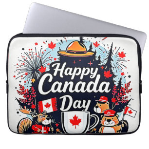 Housse Pour Ordinateur Portable Bonne fête du Canada