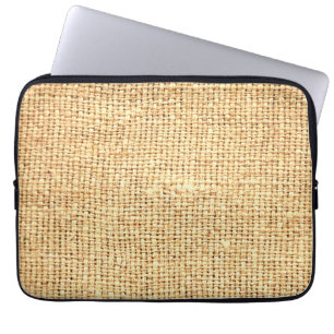 Housse Pour Ordinateur Portable Bouchon de café Burlap