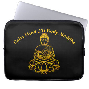 Housse Pour Ordinateur Portable Bouddha en Lotus Pose