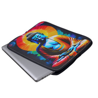 Housse Pour Ordinateur Portable Bouddha Médite