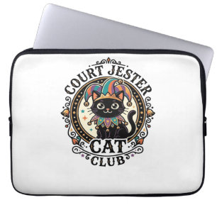 Housse Pour Ordinateur Portable Bouffon de la cour Chat Design amusant pour amateu