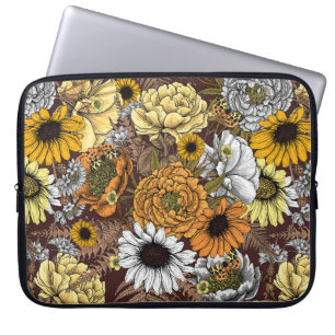 Housse Pour Ordinateur Portable Bouquet de fleurs - roses, pivoines, marguerites e