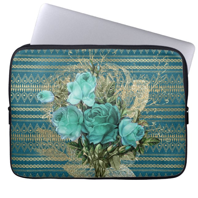 Housse Pour Ordinateur Portable Bouquet de Seafoam (Devant)