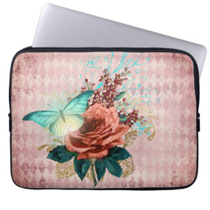 Housse Pour Ordinateur Portable Bouquet Luna Moth