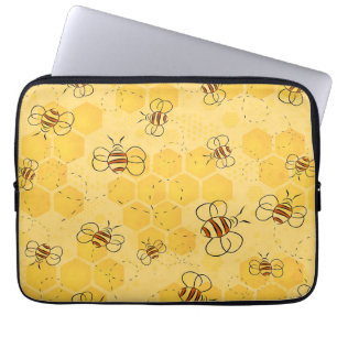 Housse Pour Ordinateur Portable Bourdonnement d'abeilles Abeilles à miel Mignonnes