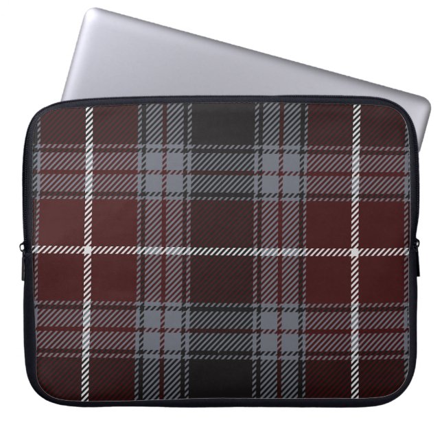 Housse Pour Ordinateur Portable Bourgogne Scholar Plaid (Devant)