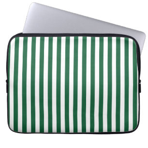 Housse Pour Ordinateur Portable Bouteille vintage classique Vert & Blancs