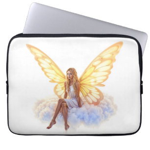 Housse Pour Ordinateur Portable Bright fairy golden papillon ailes douce beauté
