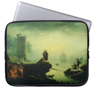 Housse Pour Ordinateur Portable Brouillard du matin en mer par Joseph Vernet