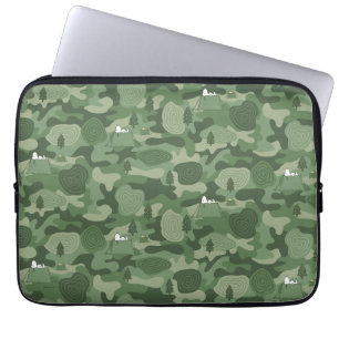 Housse Pour Ordinateur Portable cacahuètes Camouflage Snoopy & Woodstock