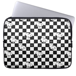 Housse Pour Ordinateur Portable cacahuètes Drapeau À damiers Snoopy