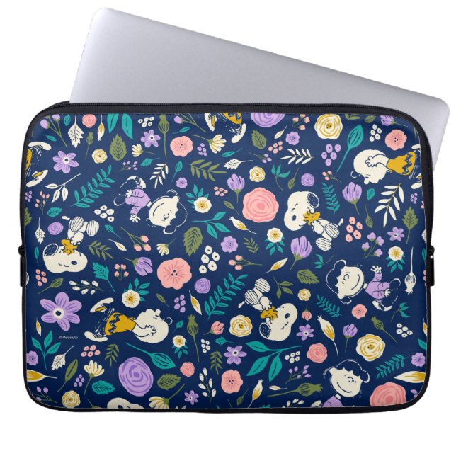 Housse Pour Ordinateur Portable cacahuètes en Motif de fleurs (Devant)