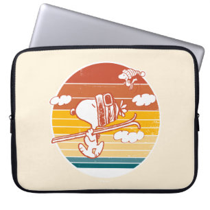 Housse Pour Ordinateur Portable cacahuètes Snoopy & Woodstock Ski Trip