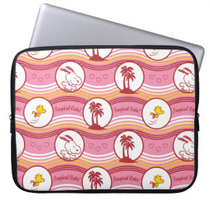 Housse Pour Ordinateur Portable cacahuètes Snoopy & Woodstock Tropical Cutie