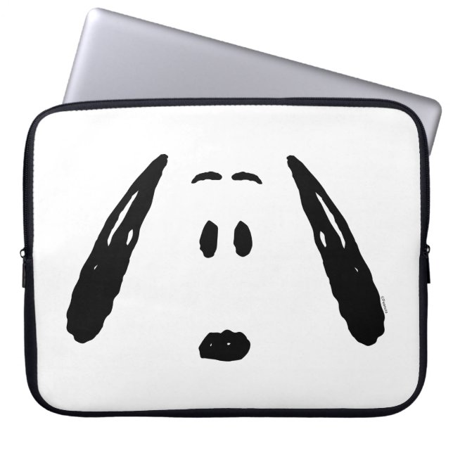 Housse Pour Ordinateur Portable cacahuètes | Visage Snoopy (Devant)