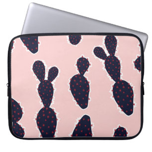 Housse Pour Ordinateur Portable Cactus Cuteness : Motifs pastel doux
